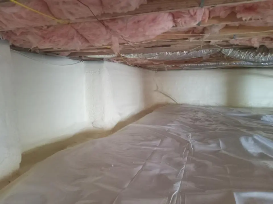 Crawl space encapsulation with closed-cell spray foam for Spray Foam Roofing Repair in Live Oak